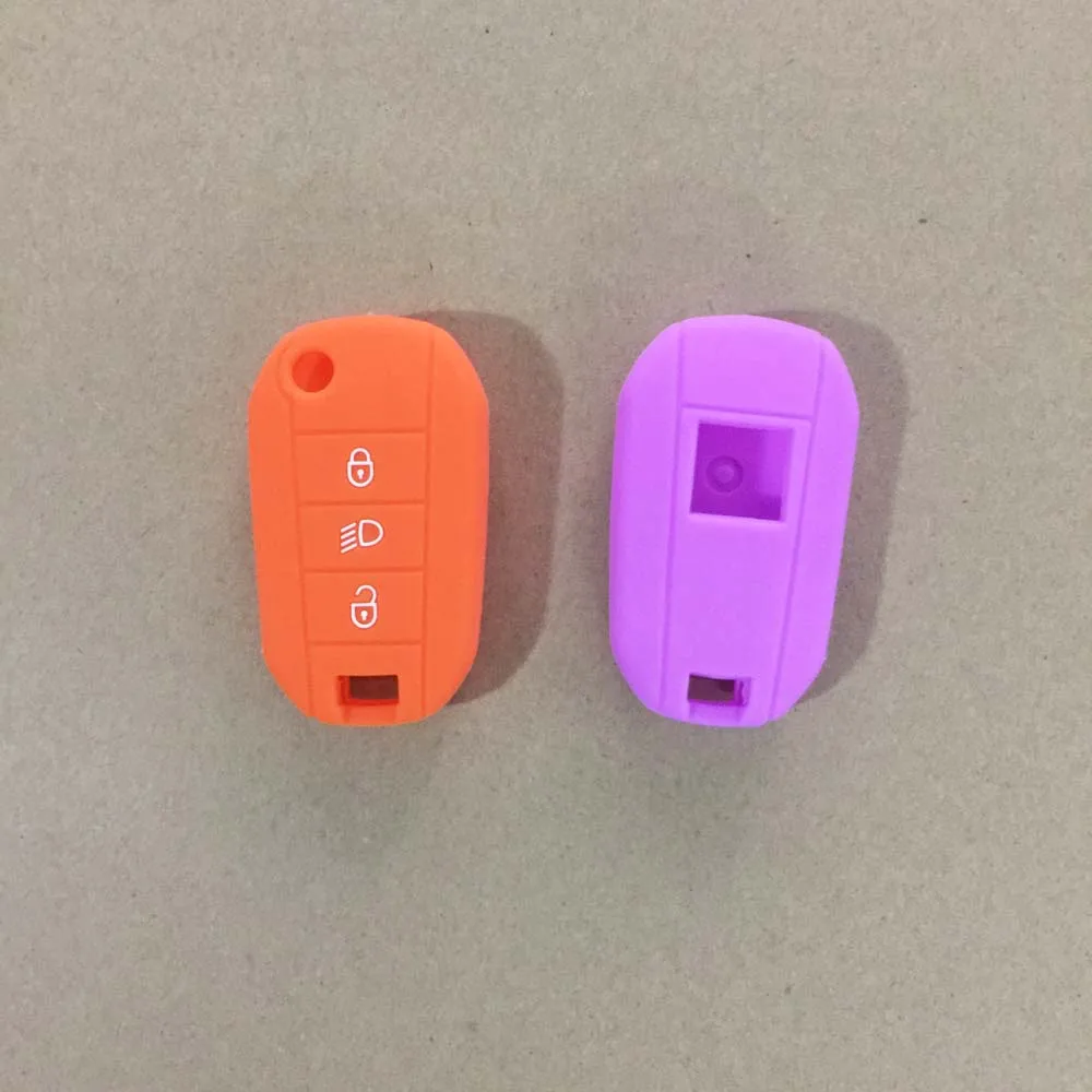 1 шт. новый силиконовый чехол для ключей от машины peugeot citroen 308 пульт