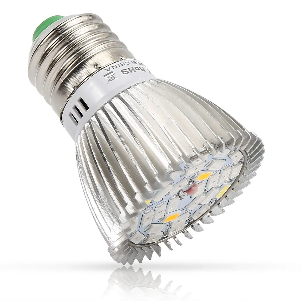 Светодиодная лампа полного спектра для выращивания растений E27 E14 GU10 SMD5730 овощей