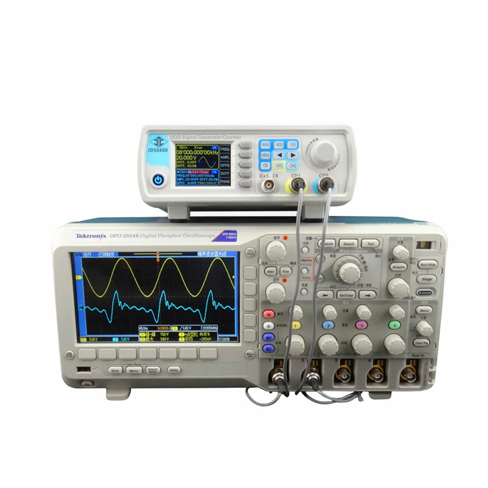 JDS6600 60 МГц цифровой двухканальный генератор сигналов DDS частоты произвольный