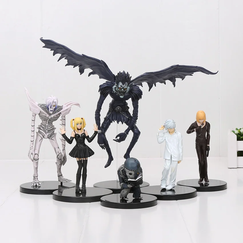 Аниме мультфильм Death Note L Killer Ryuuku Rem Misa Amane ПВХ фигурки героев игрушки 6 шт./лот|figure