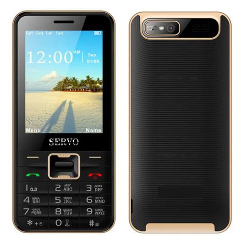 SERVO V8100, 4 sim-карты, 4 режима ожидания, мобильный телефон, четыре sim-карты, четыре sim-карты, сотовый телефон, четыре диапазона, 2,8 дюймов, фонарик, MP3, GPRS, P282 - Цвет: Черный