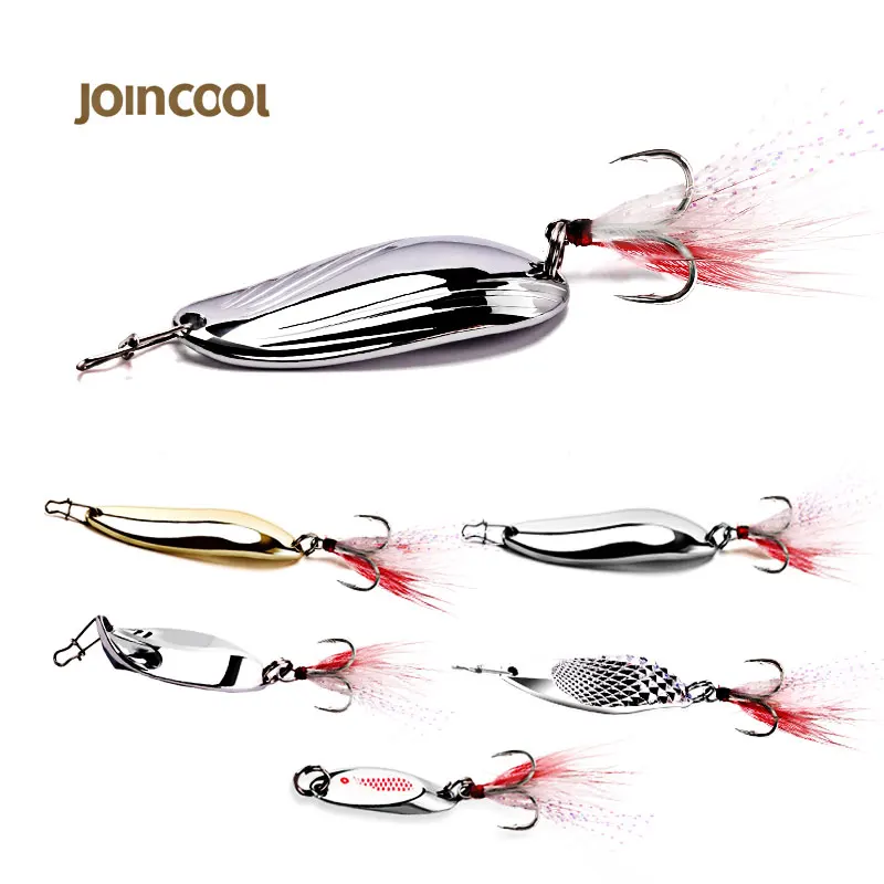 Joincool форель металлическая рыболовная ложка приманка 7 г-20 г рыболовные воблеры