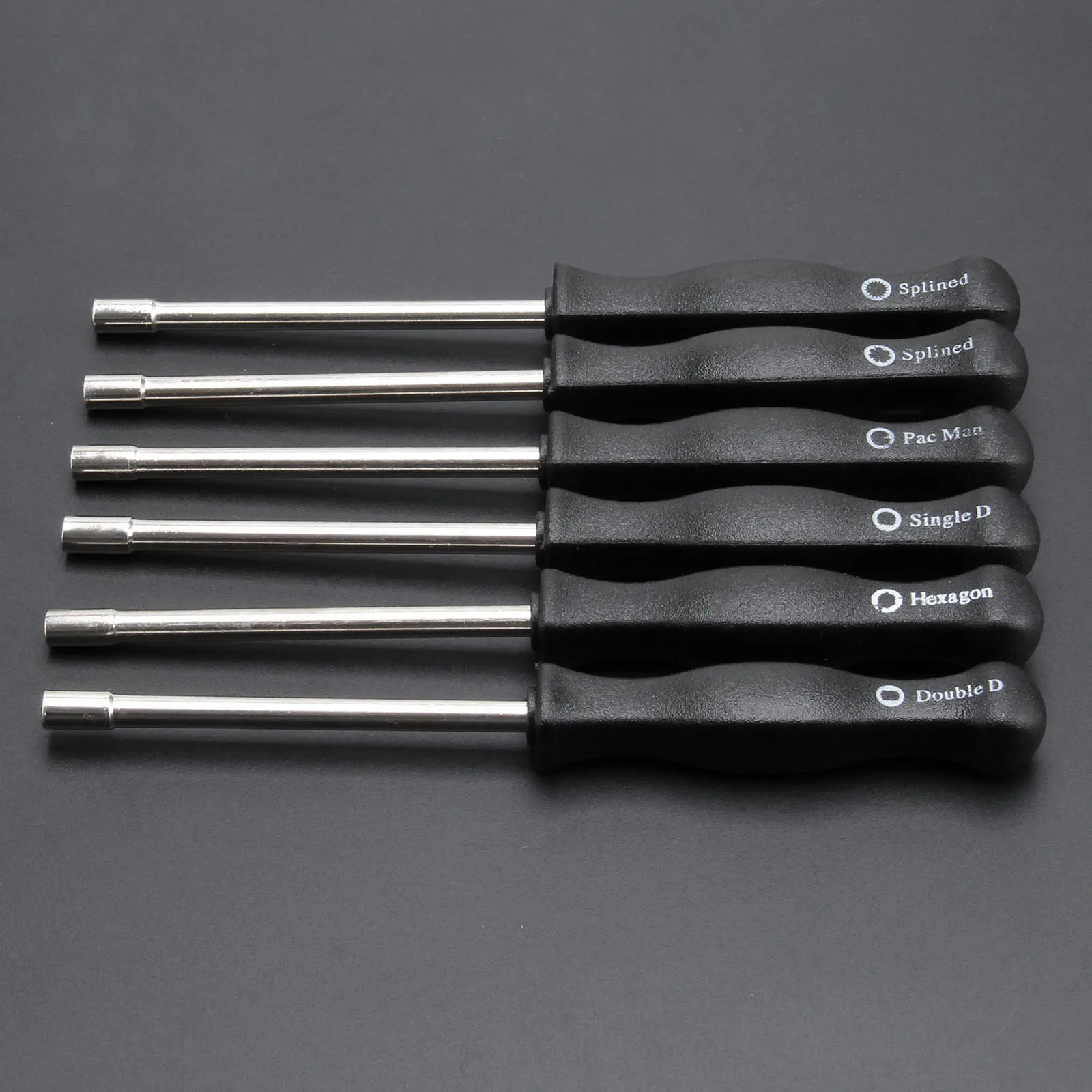 

6Pcs Carburetor Adjustment Tool Pac Man/Single D/Double D/Hexagon/7 Teeth /21 Teeth Splined Screwdriver for 2 Cycle Small Engine