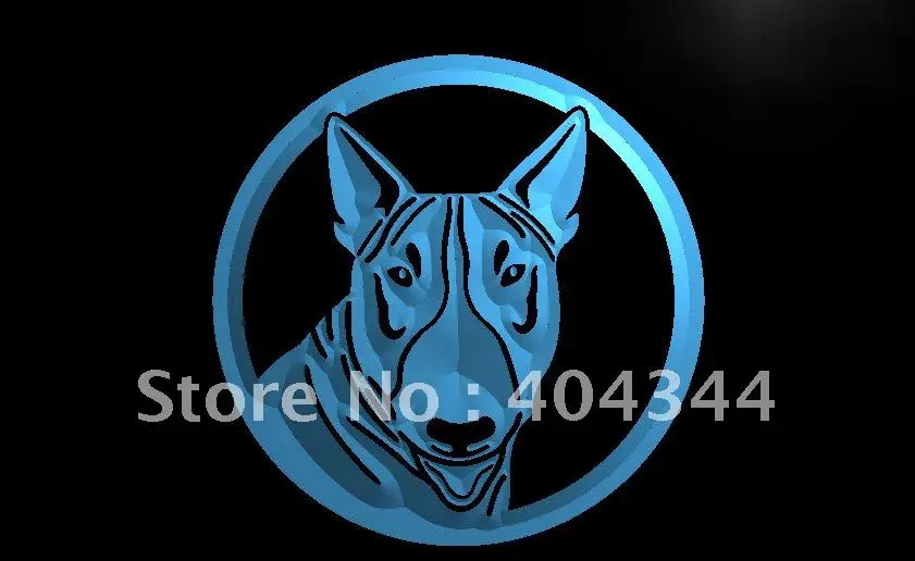 

LB660- Bull Terrier Dog Puppy Pet LED Neon Light Sign home decor crafts