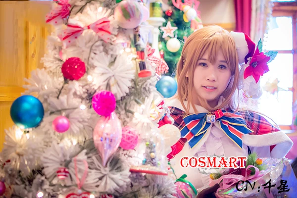 Аниме Love Live Sunshine!Aqours Kunikida Hanamaru Косплей Костюм Рождественский альбом Униформа