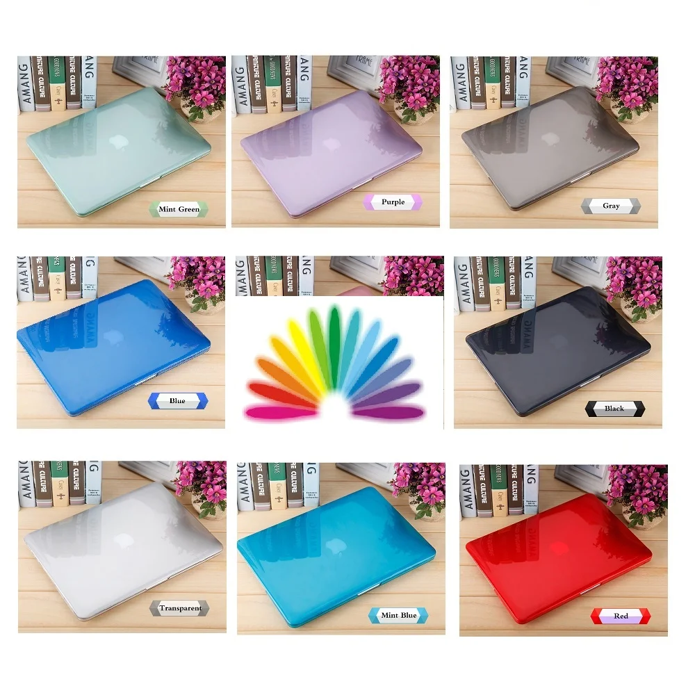 Кристальный Жесткий Чехол для ноутбука Apple Macbook Air Pro retina с/без сенсорной панели 11 12