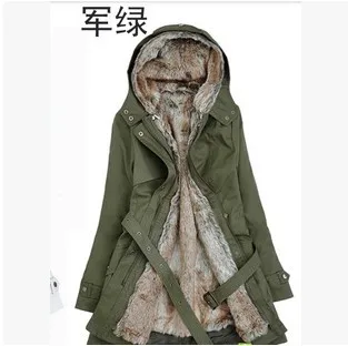 

women parkas sashes pockets warm Korean style coats solid zipper hooded jackets female long sleeve parkas autumn jacket