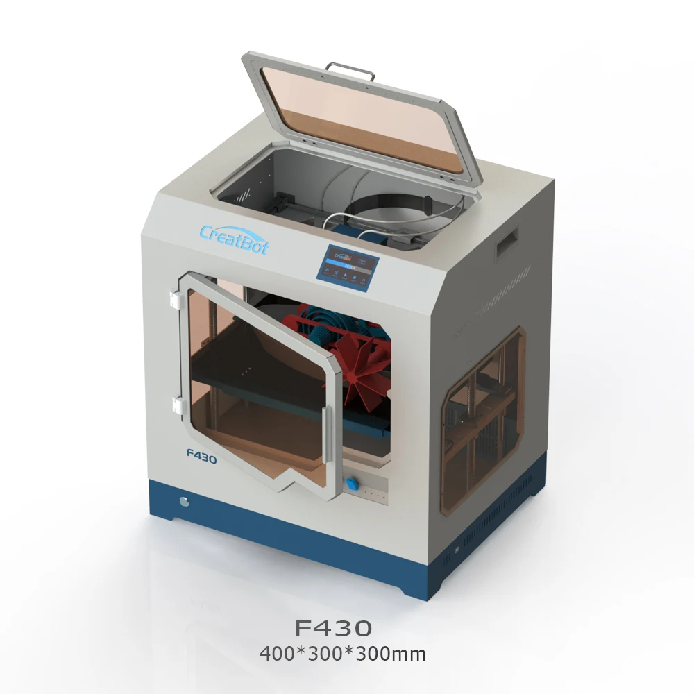 Бесплатная доставка F430 400*300*300 мм CreatBot PEEK 3D принтер двойной экструдер 1 75 PLA ABS