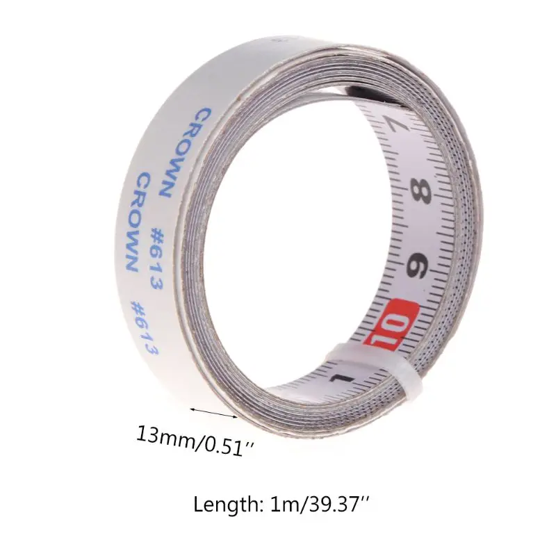 

1M Miter Track Tape Measure Self Adhesive Metric Steel Ruler Miter Saw Scale For Router Table Saw Band Saw Woodworking Tool