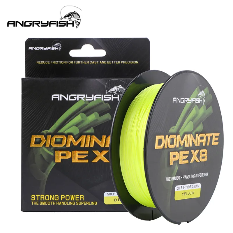 ANGRYFISH Diominate PE X8 рыболовная леска 500 м/547YDS 8 нитей плетеная многонитевая