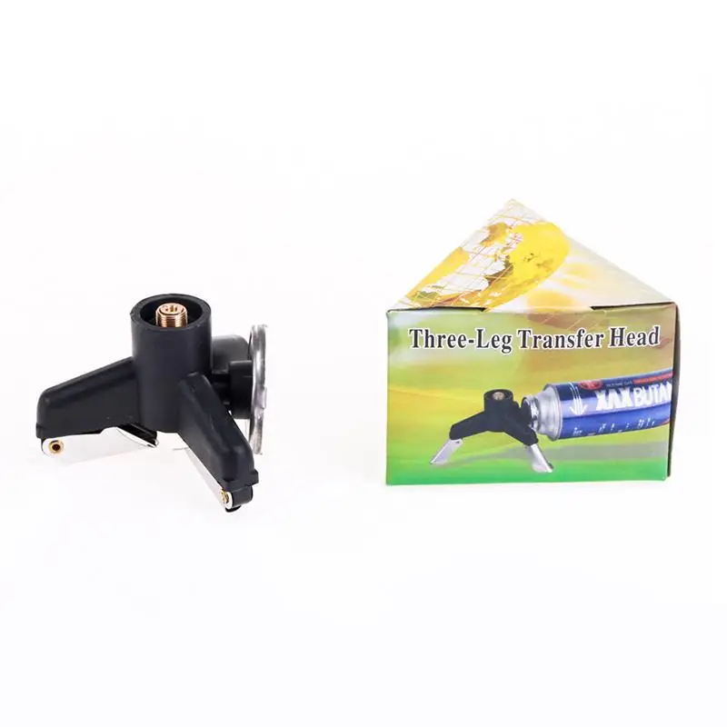 2 шт Открытый Треугольник три ноги передачи головы пропан бак пополнения адаптер для пикника барбекю (черный