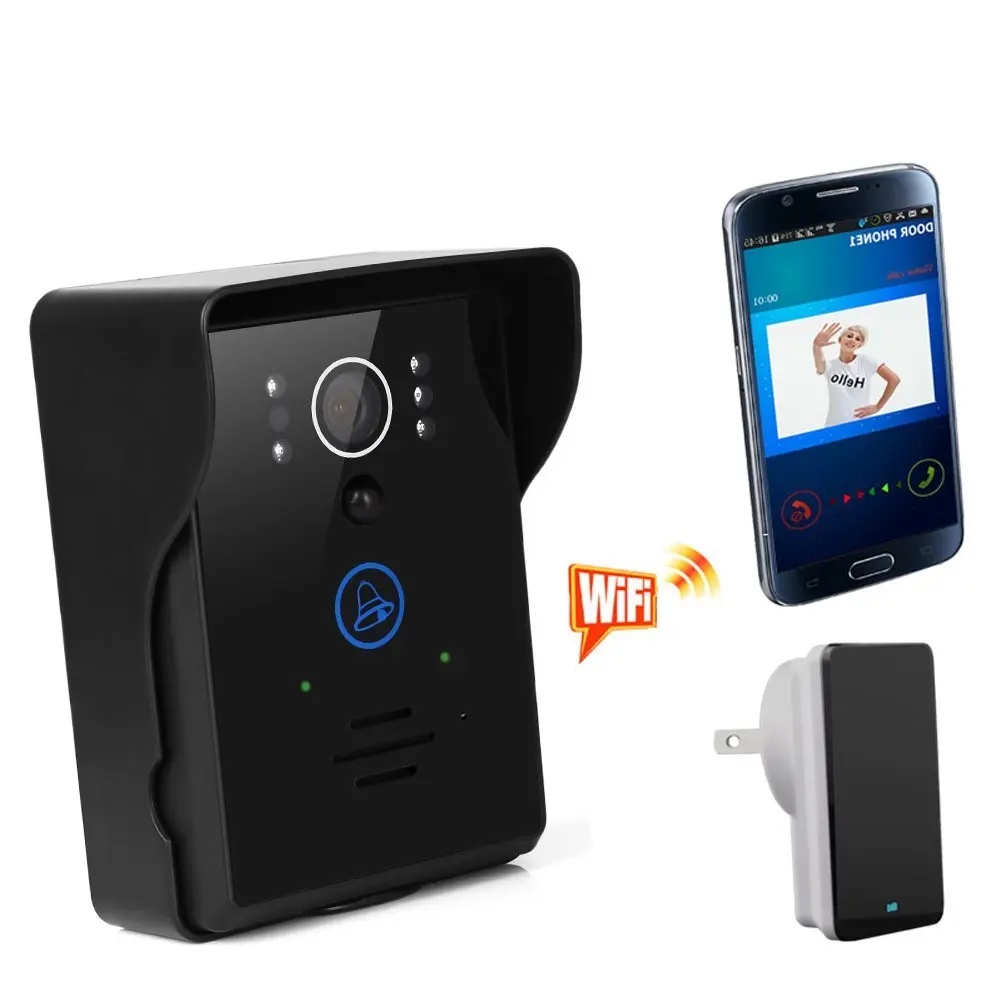 Wifi цифровой видеодомофон дверной звонок беспроводной с Внутренний для Iphone IOS Android