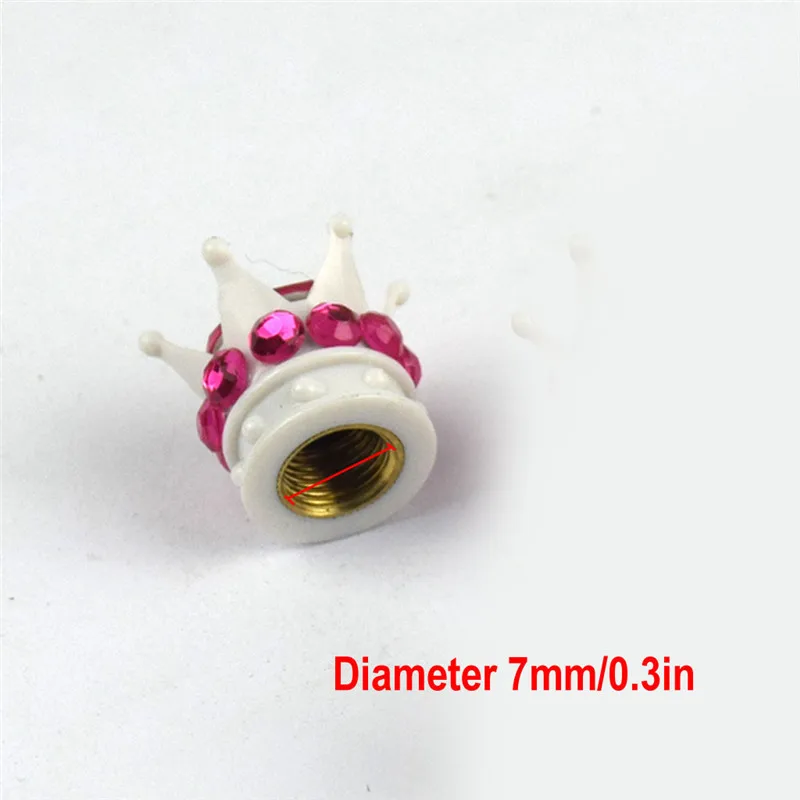 CARPRIE автомобильный мотоцикл 4 шт. хромированная корона с блестящими алмазными