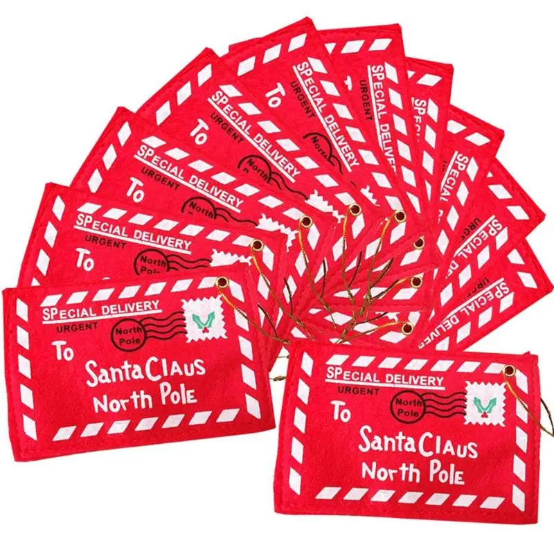 Рождественский конверт с подвеской в виде Санта Клауса на Северном полюсе