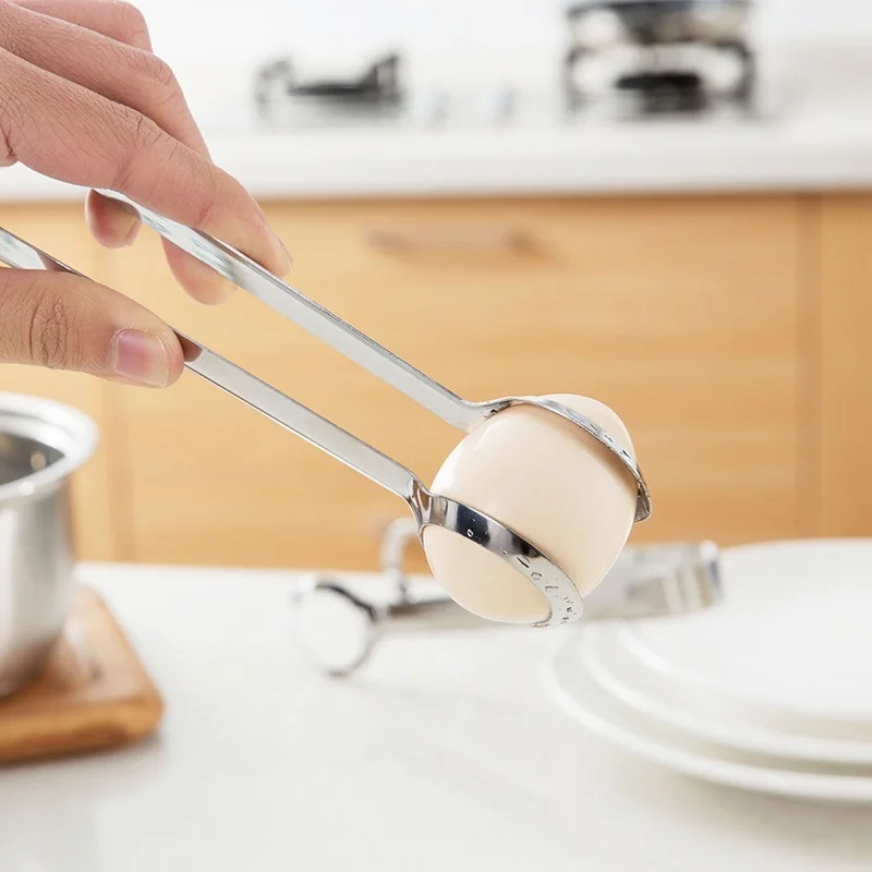 Kitchen Cooking Tools Creative Stainless Steel Egg Tong Clip Gadgets | Дом и сад