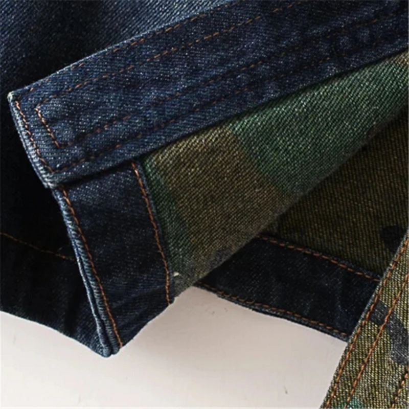 2016 Женская длинная куртка пальто однобортная джинсовая с капюшоном камуфляжная