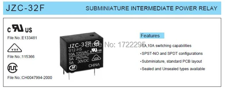 Бесплатная доставка 1 шт. Φ 4 фута группа нормально открытых реле мощности 5 А 250 В