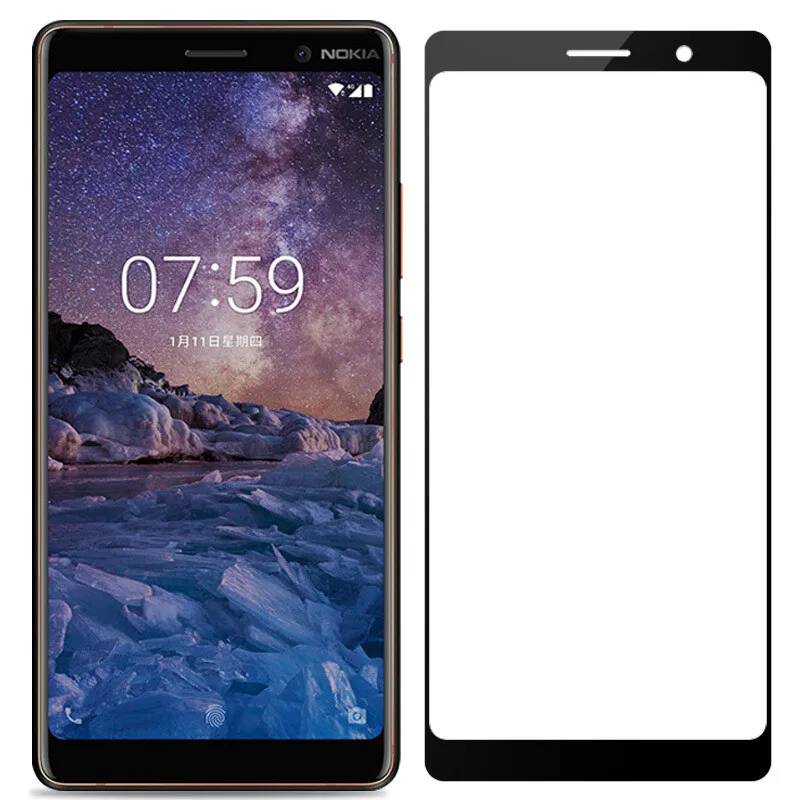 Beira полное покрытие протектор экрана стекло для Nokia 6 закаленное Броня пленка 5