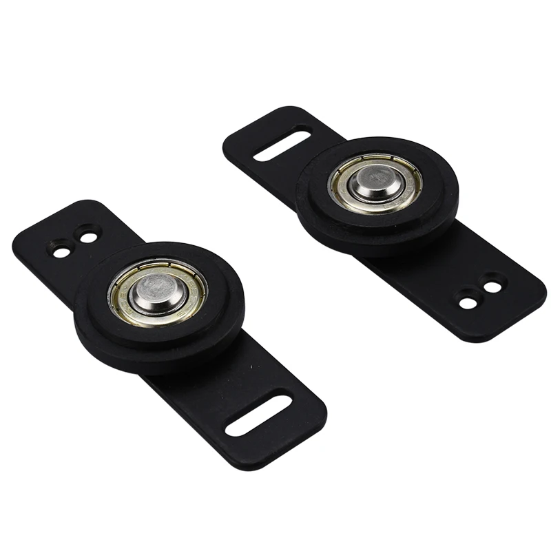 

2Pcs Closet Sliding Door Wheels Mute Wardrobe Door Rollers Single Sliding Pulleys Bearing Furniture Cabinet Door Moving Wheels