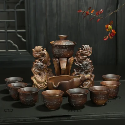2018 Новый крутой стиль Dehua настоящий чайный набор кунг фу керамический