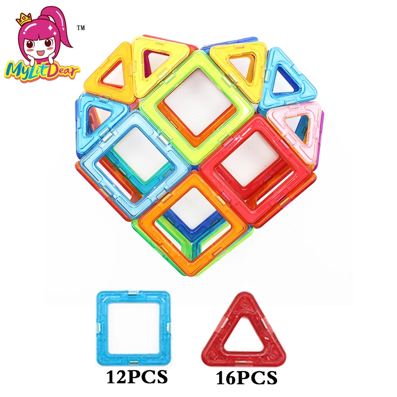 Фото 28 шт. детский Магнитный конструктор Love|toys for|toys for childrentoy brick |