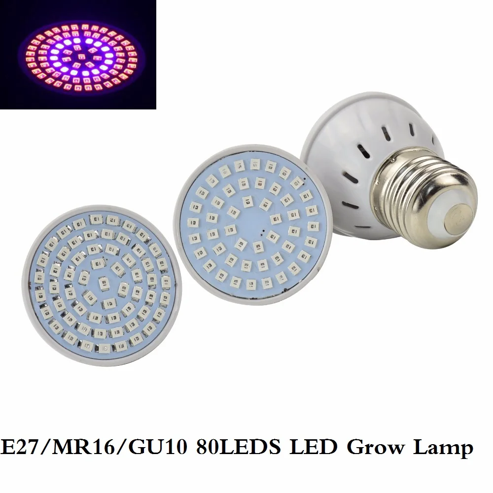 

LED Lampada cfl Grow Light E27 E14 MR16 GU10 110V 220V Full Spectrum Indoor Plant Lamp For Plants Vegs Hydroponic System Plant