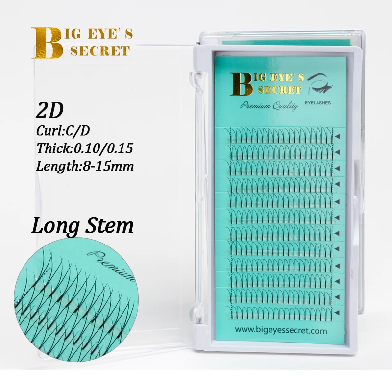 Большой секретный глаз, накладные ресницы 2D Ручной работы, готовые веерные ресницы, Создайте свой собственный бренд, объемные ресницы 2d готовые вееры