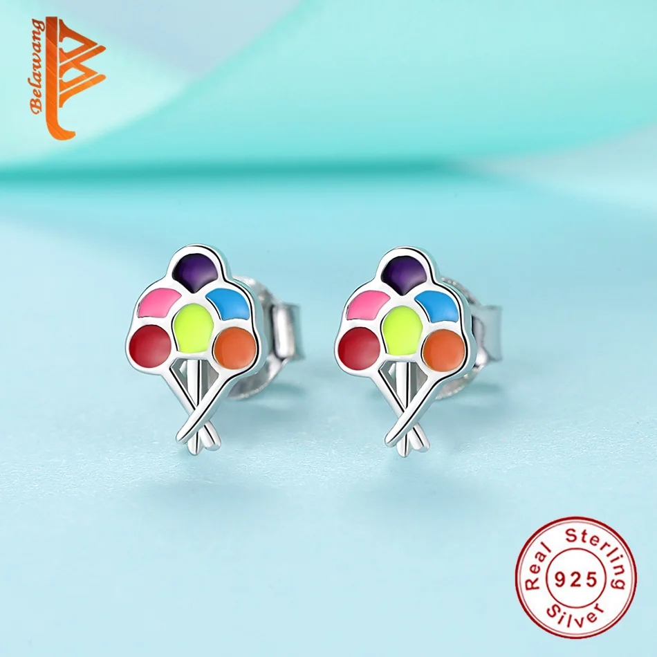 Женские серьги гвоздики из серебра 100% пробы с рисунком|stud earrings|stud earrings for womenearrings
