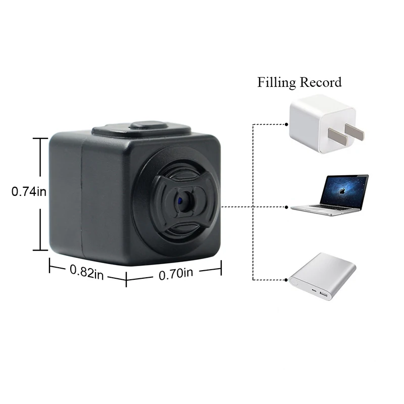 IP камера kebidu Mini S5 Full HD 960P с функцией обнаружения движения|Компактные видеокамеры|