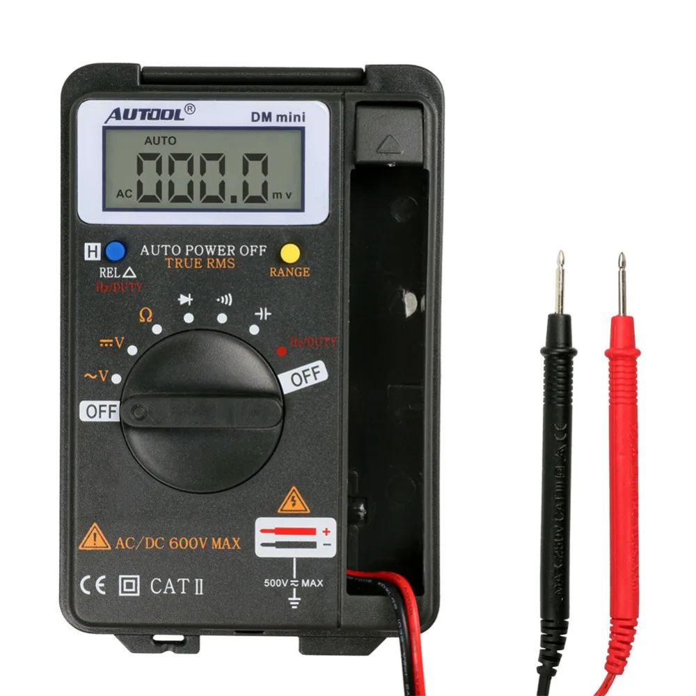 AUTOOL DM mini DMM автомобильный встроенный персональный карманный мини цифровой