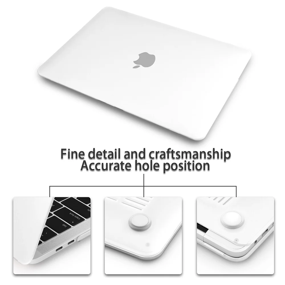 Для Macbook Air 11 12 Retina13 15 чехол матовый Жесткий чехол с Экран пленка для Iphone, для Ipad, для Ipad Mini Air 13 A1932 Pro 13 15 защита для ноутбука