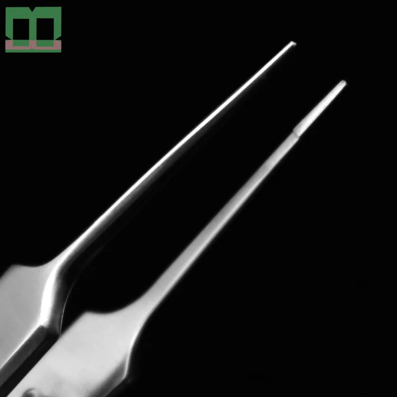 Медицинские пинцеты микроскопическая нержавеющая сталь tweezers 0,4 мм 0,6 хирургические инструменты Пластиковые и эстетической хирургии тонкие щипцы