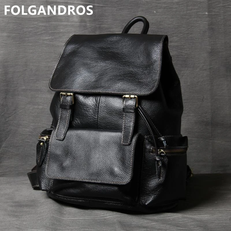 Рюкзак унисекс из мягкой натуральной кожи для мужчин и женщин|women backpack|women backpack