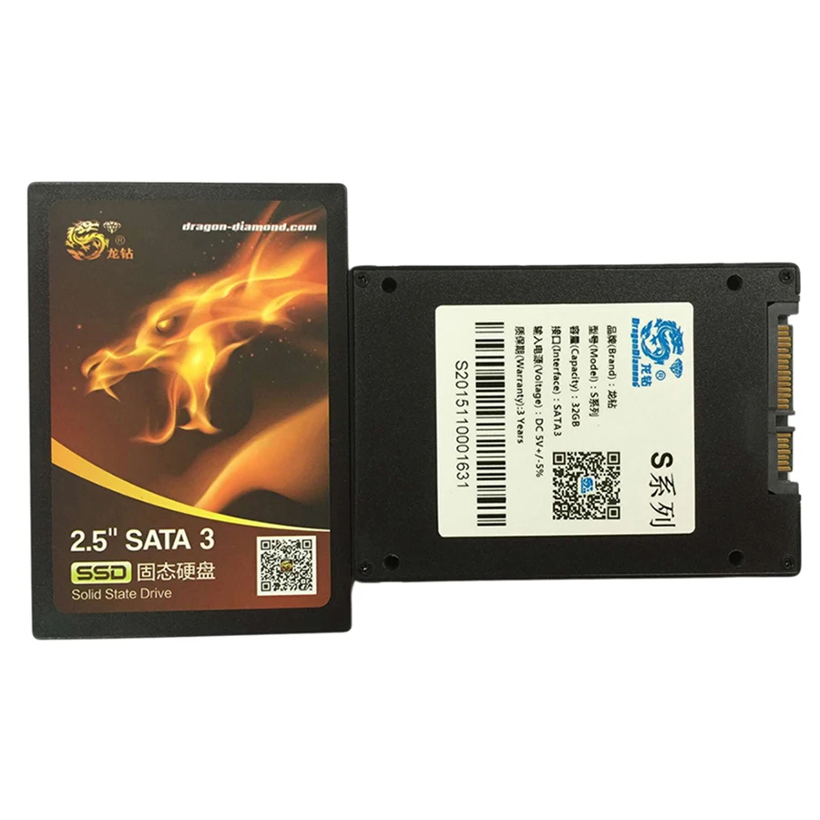 Dragon Diamond 32GB SSD 2.5 inch SATA III 32G Hard Drives MLC Flash Internal Solid State Disk For Computer Laptop S28 | Компьютеры и