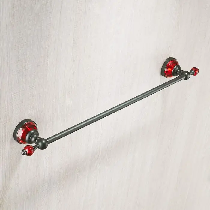 Long Towel Bar FLG аксессуары для ванной комнаты наборы настенного крепления красный сапфир аксессуары для ванной комнаты Набор бумажный держатель, полотенцесушитель, крючок для халата, кольцо для полотенец - Цвет: Long Towel Bar