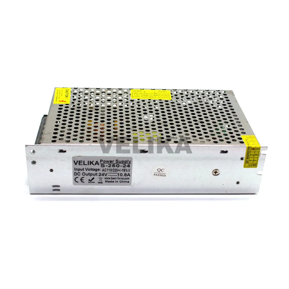 DC24V 10.4A 250 Вт источник питания Светодиодный трансформатор драйвера 110В 220В AC-DC 24В SMPS