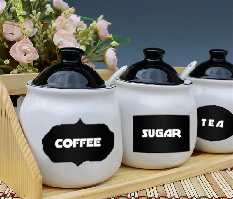 Меловая доска наклейки для рукоделия кухонная банка этикетки оптовая продажа 203