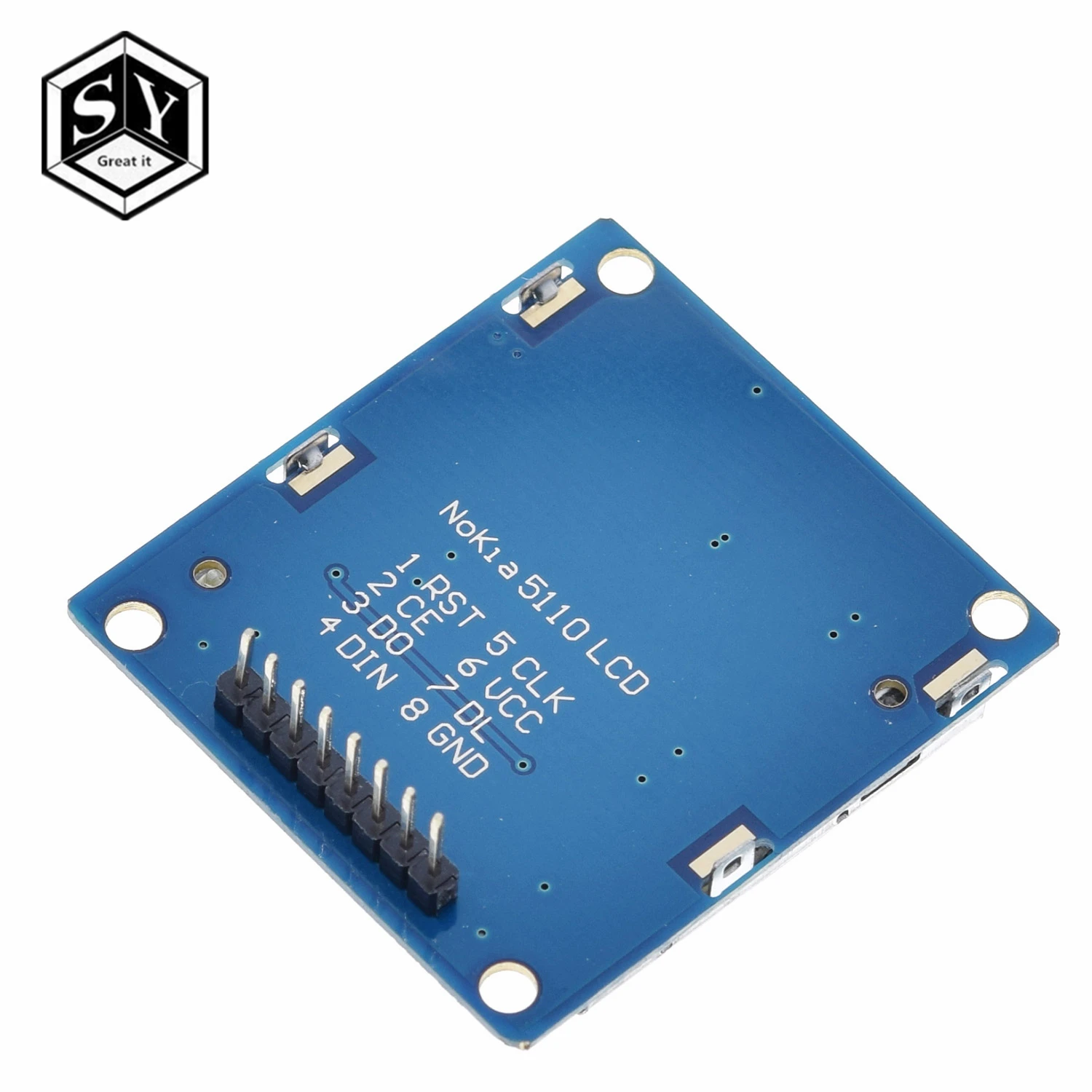 Умная электроника lcd модуль Дисплей монитор синий устройство подсветки PCB 84*48 84x84 ЖК-дисплей 5110 Nokia 5110 Экран для Arduino