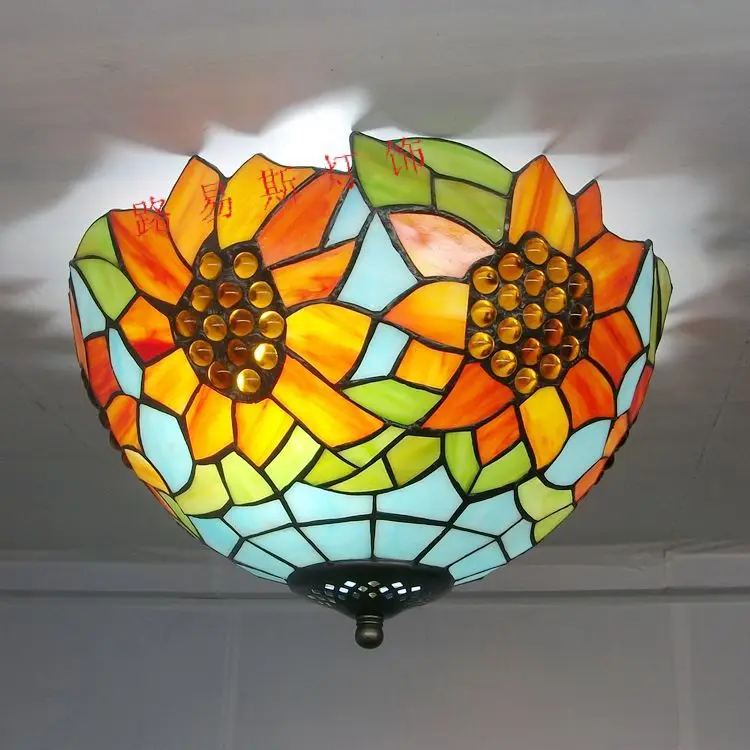 Американский современный потолочный стеклянный наружный светильник в виде