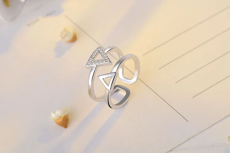 Женское модное серебряное кольцо пальчиковая повязка Корея горячее