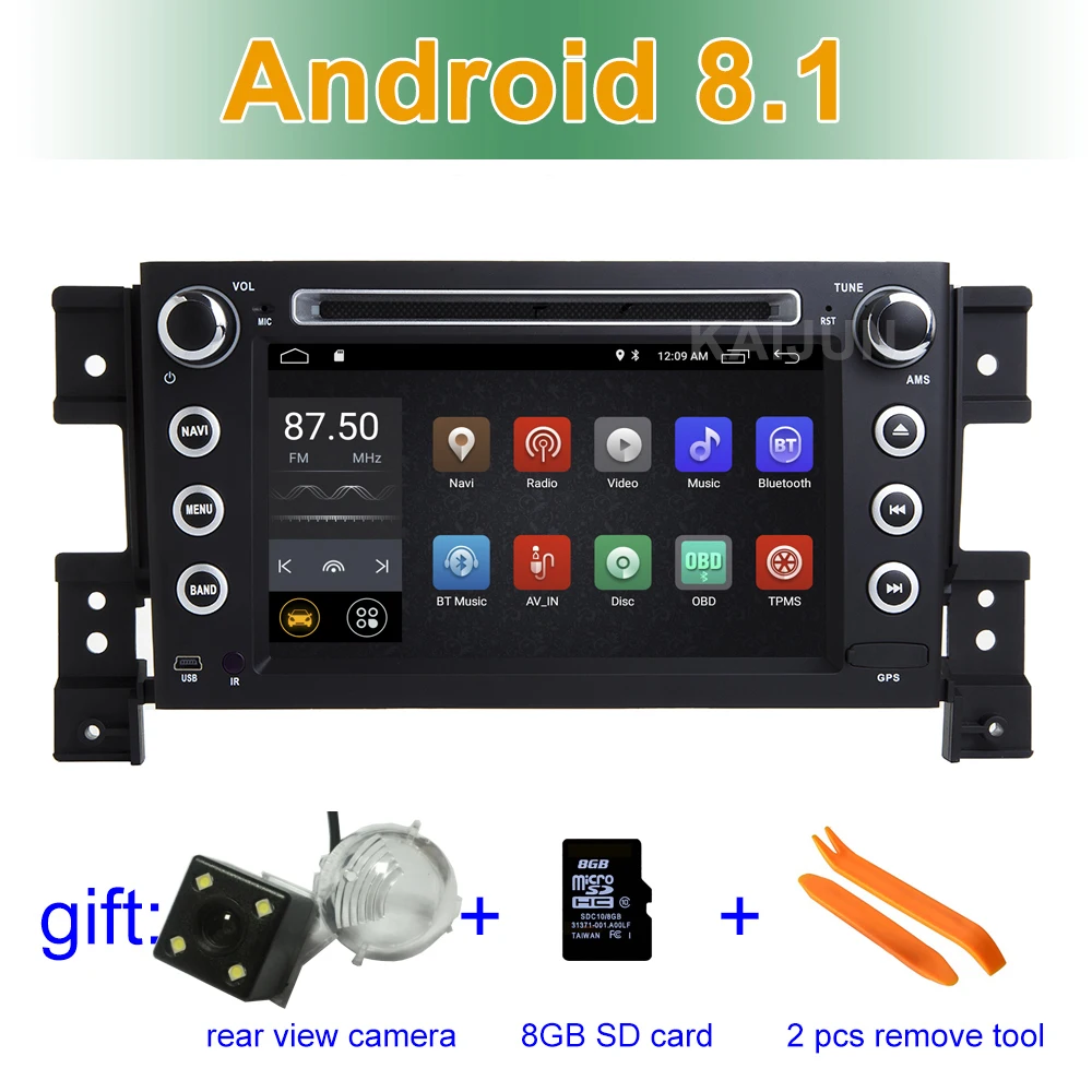 Автомобильный DVD плеер на Android 9 0 для suzuki grand vitara 2007 2008 2009 2010 2011 2012 2013 мультимедийная