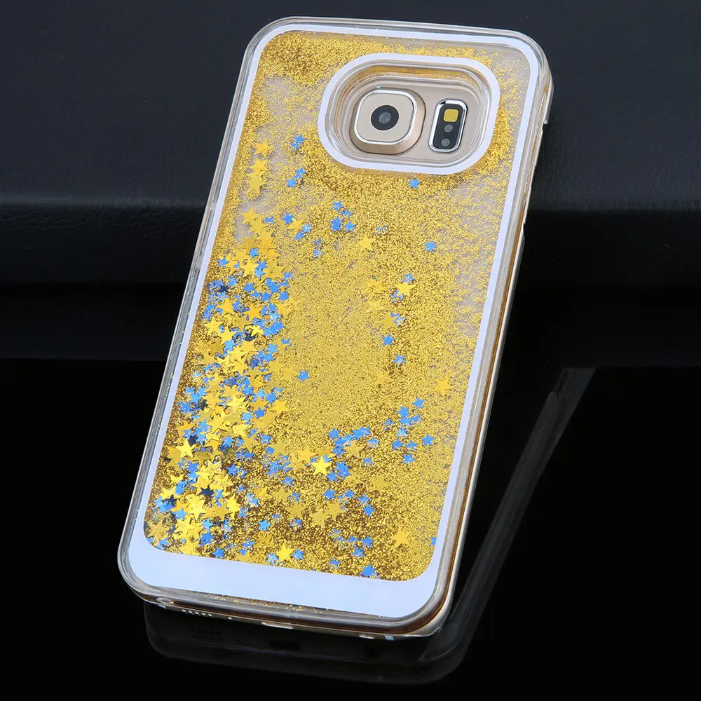 Мода Блеск Quicksand Динамический Звезда Жидкость аргументы За Samsung galaxy S7 S7Edge |