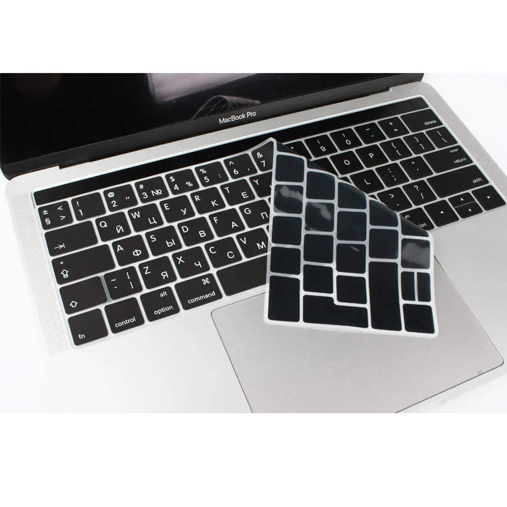 Чехол для русской раскладки клавиатуры силиконовый чехол нового Macbook Pro 13 15