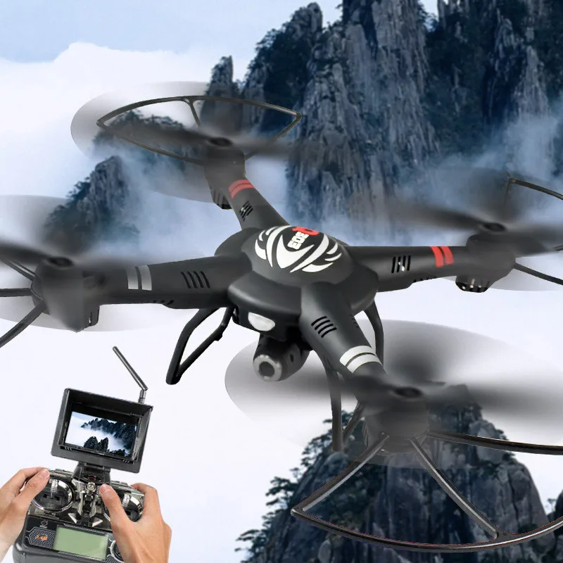 Большой Профессиональный радиоуправляемый Дрон Q303 2 4G 4CH 6 Axis One Aixs Gimbal 5 8G FPV rc
