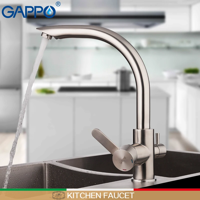 GAPPO смеситель для кухни с фильтрованной водой латунный Смеситель кухонной раковины кран крана воды torneira