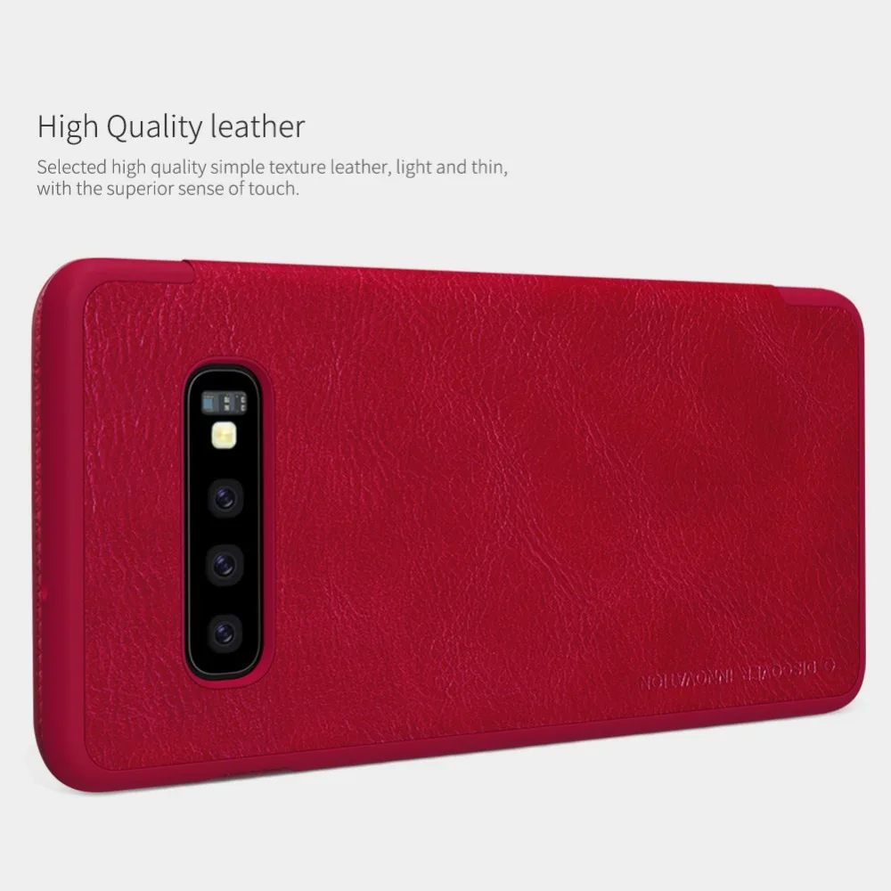 Nilkin для samsung Galaxy S10 Plus чехол Nillkin роскошный мягкий PU Флип кожаный чехол для телефона для samsung S10e/S10 Lite чехол s