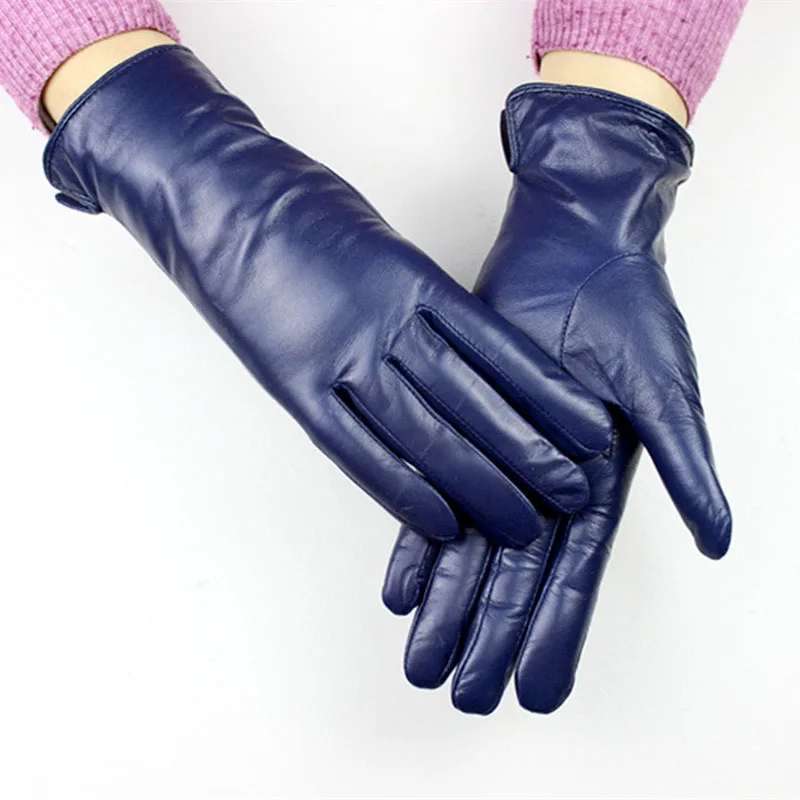 Перчатки тактические женские из овечьей кожи с шерстяной подкладкой весна-осень