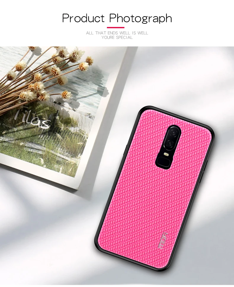 OnePlus 6 чехол MOFI чехол Силиконовый ТПУ из искусственной кожи противоударный чехол One Plus 6 A6000 задняя крышка роскошный защитный чехол