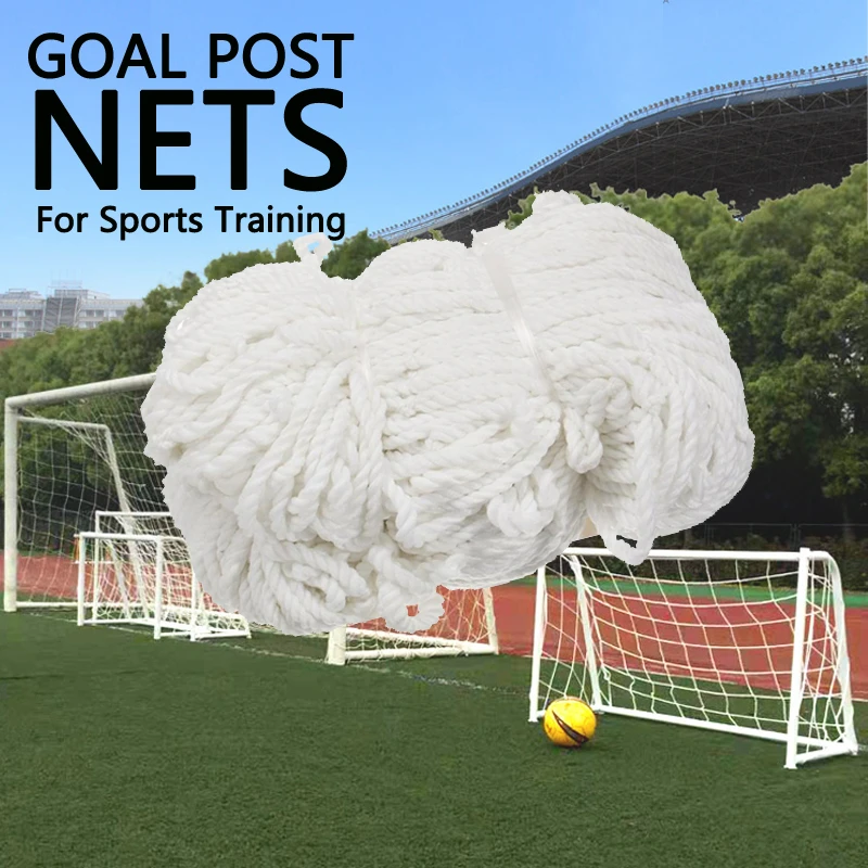 High Quality Soccer Goal Mesh Net Football Soccer Goal Post Net For Sports Training Match Replace Children Kid Gift