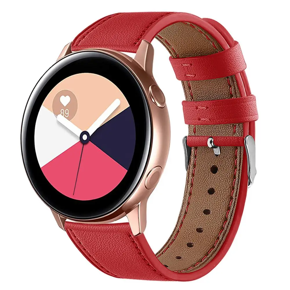 Ремешок кожаный ремешок для Garmin Forerunner 245 M Vivoactive 3 Music vivomove HR спортивные ремешки для умных часов Ремешки браслет